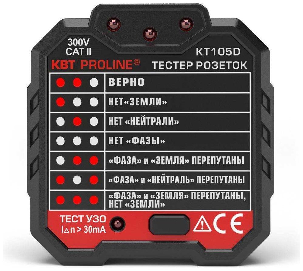 КВТ индикатор напряжения KT 105D 79135, цифровой