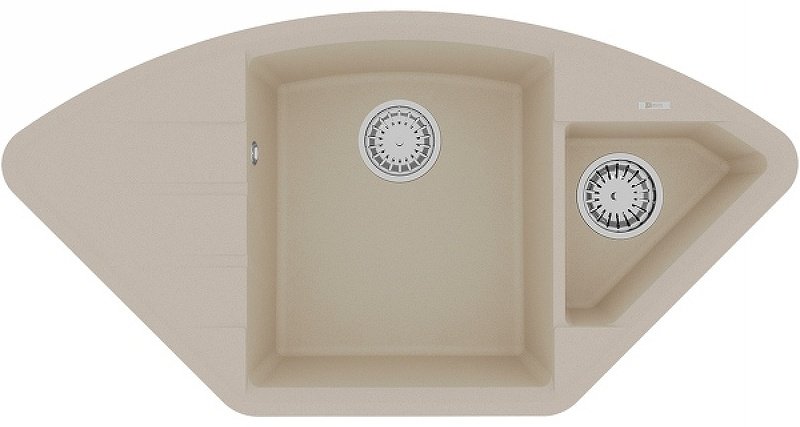Кухонная мойка Lemark Irkana 980 98х50х18 см, искусственный гранит, тон бежевый