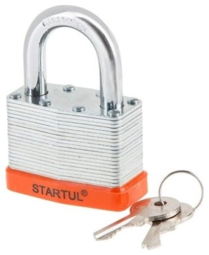 Замок навесной, английский Startul ST9085-50, 77.3х50 мм
