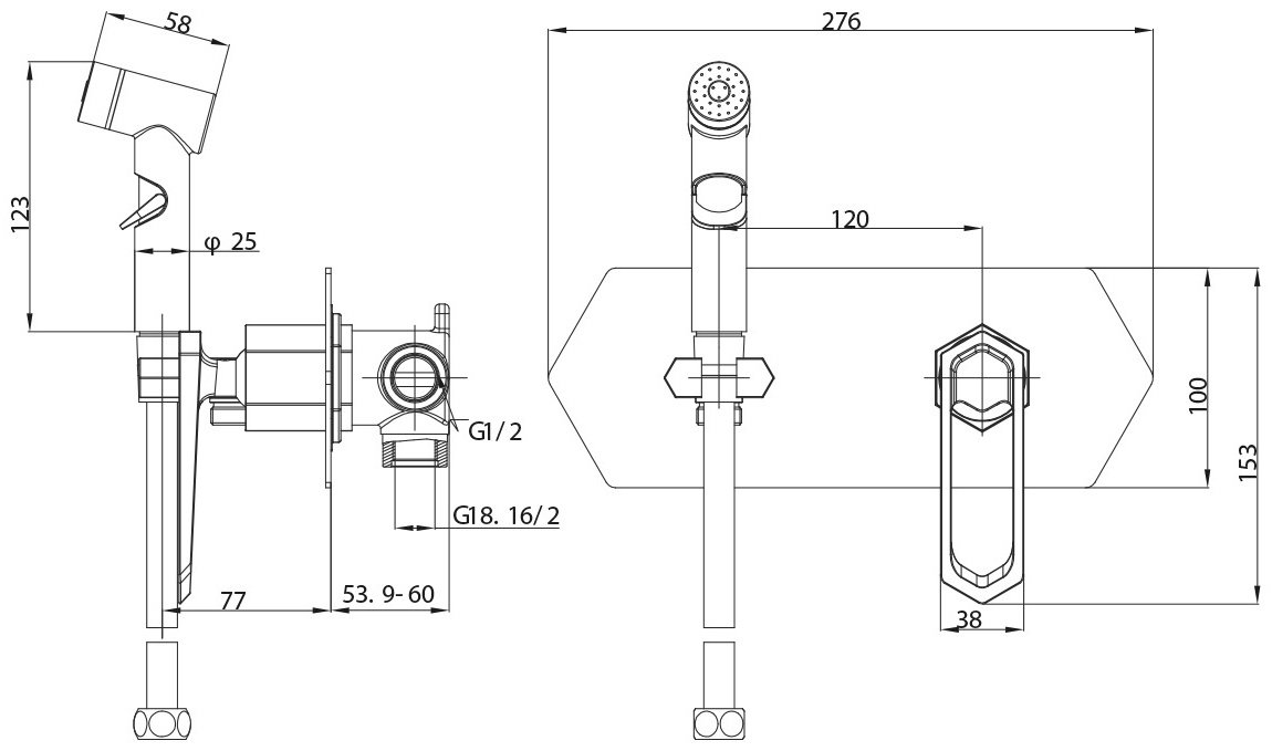 Lemark гигиенический душ Prizma LM3919C купить,59500