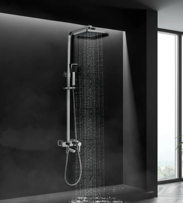 Смеситель для ванны с душем Lemark LM7004CS, двухзахватный купить,NaN