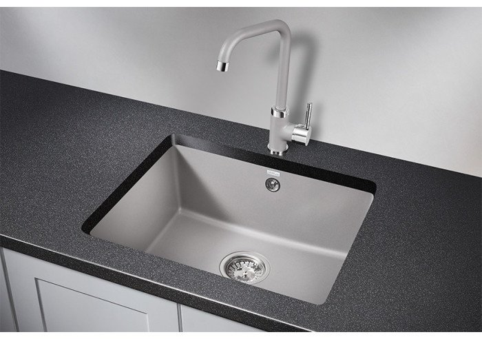Кухонная мойка GRANULA 5551 56х46х21 см, кварцевый песок, тон алюминиум купить,281000