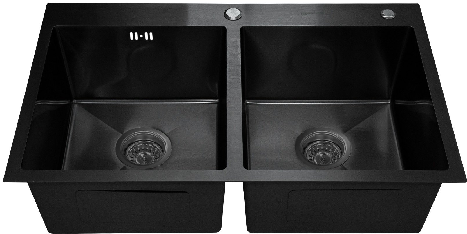 Кухонная мойка SMARTECH SMARTECH BLACK 78х43х22.5 см, нержавеющая сталь, тон черный