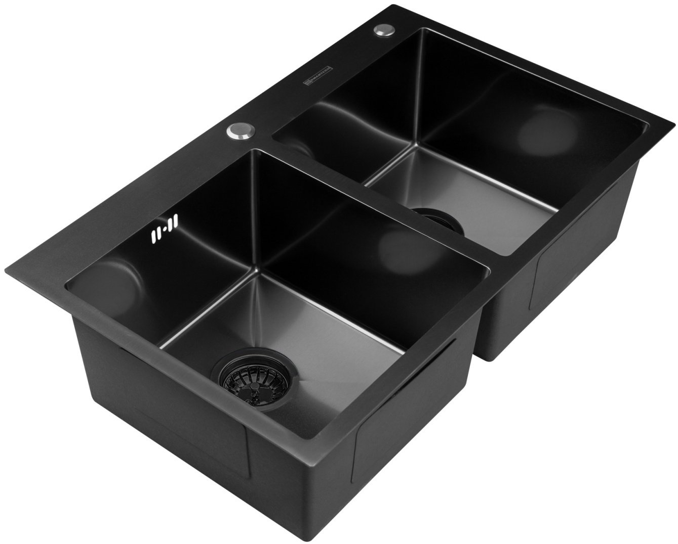 Кухонная мойка SMARTECH SMARTECH BLACK 78х43х22.5 см, нержавеющая сталь, тон черный