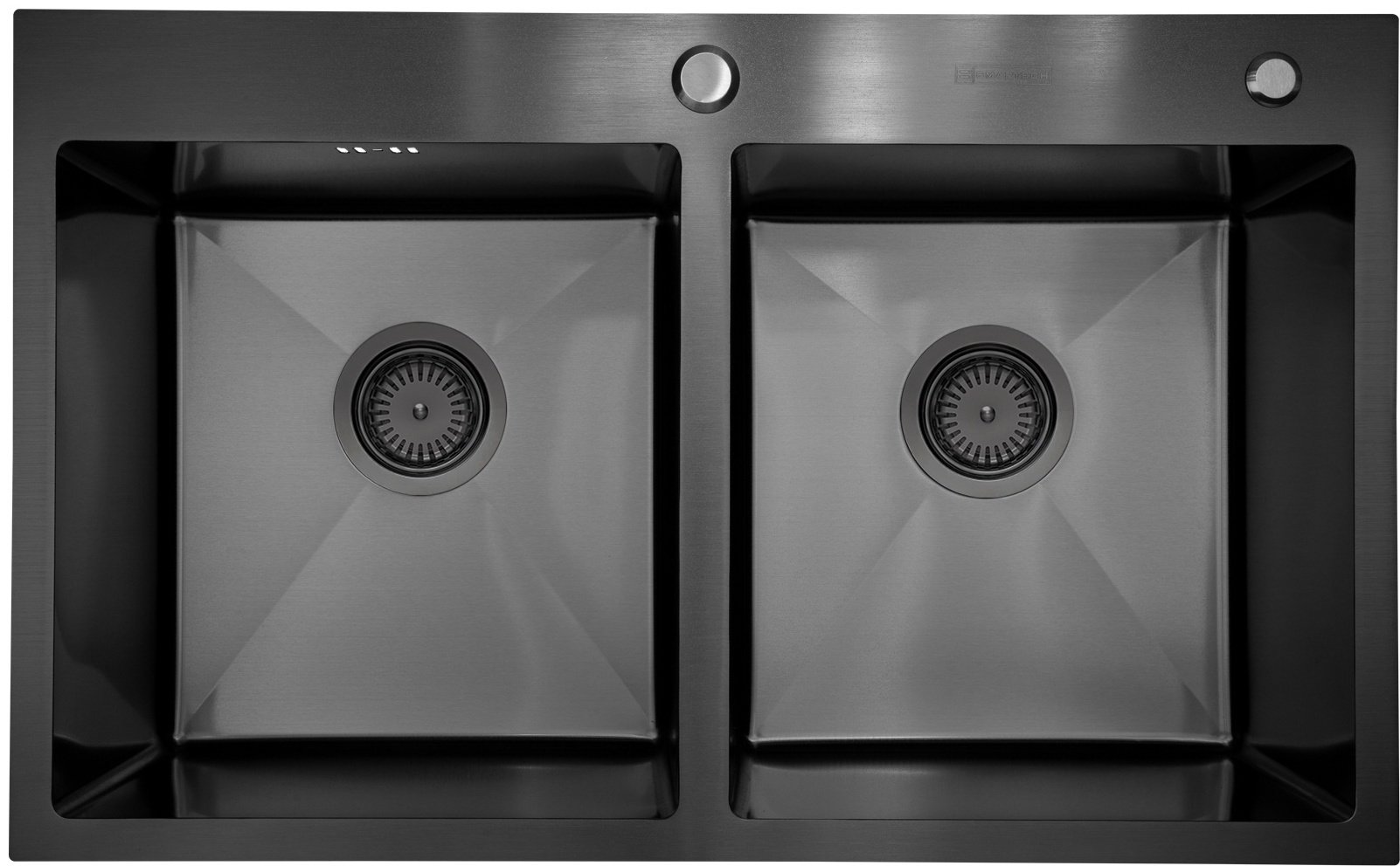Кухонная мойка SMARTECH SMARTECH BLACK 78х43х22.5 см, нержавеющая сталь, тон черный