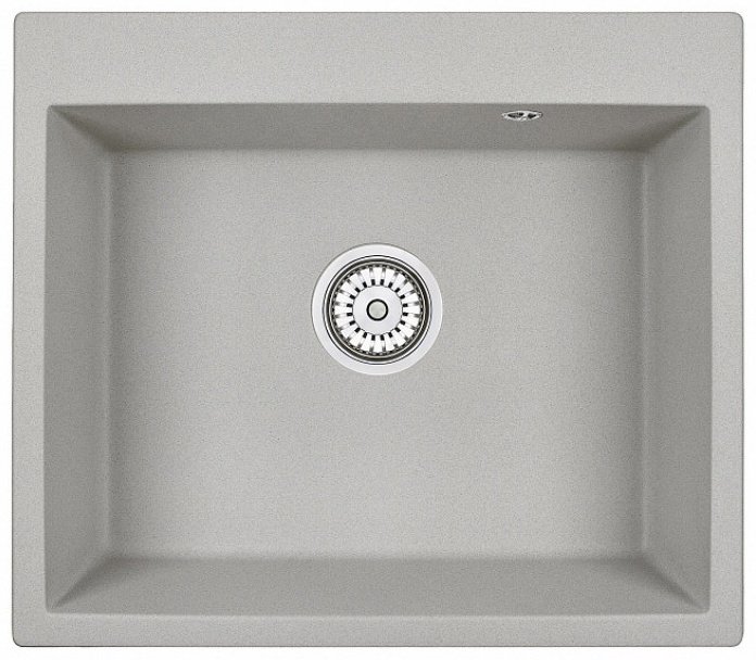 Кухонная мойка GRANULA 6001 60х52х22 см, кварцевый песок, тон базальт