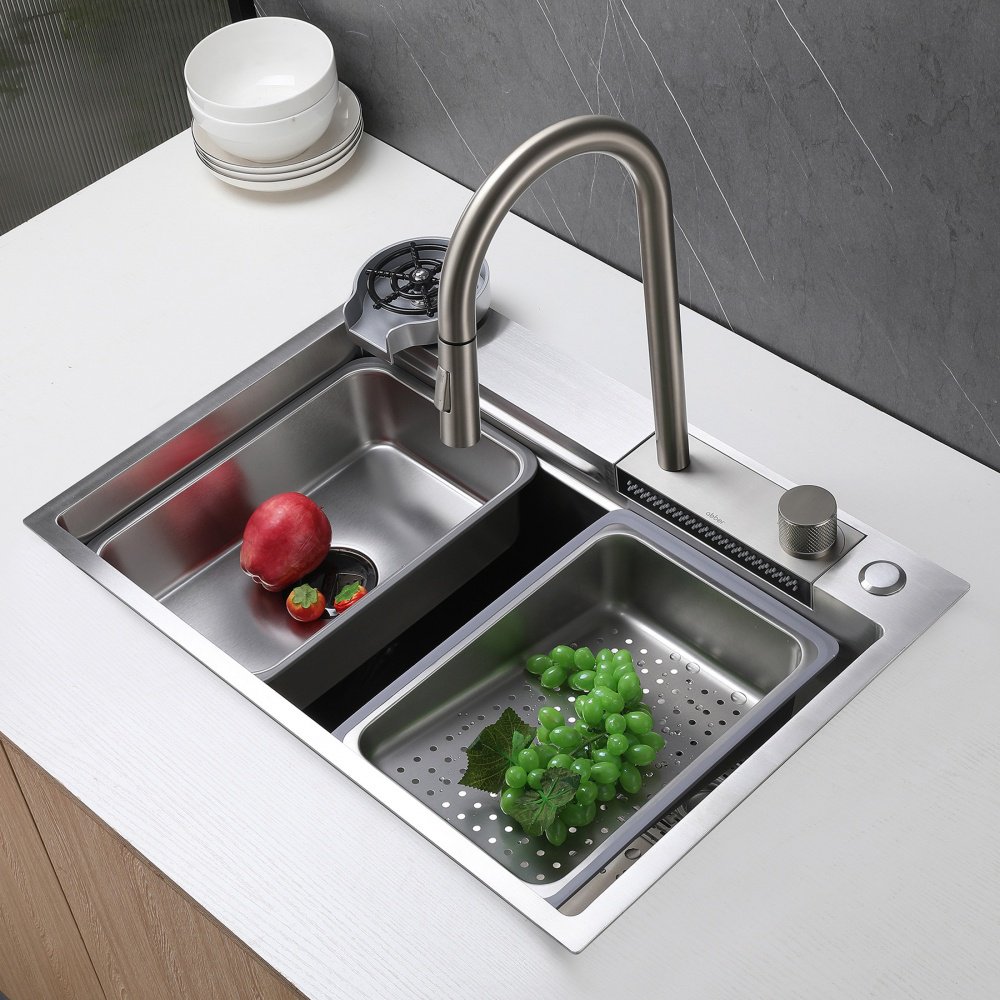 Кухонная мойка Abber Wasser Kreis AF2194SP 68х46х22.5 см, нержавеющая сталь, тон сатин купить,295400