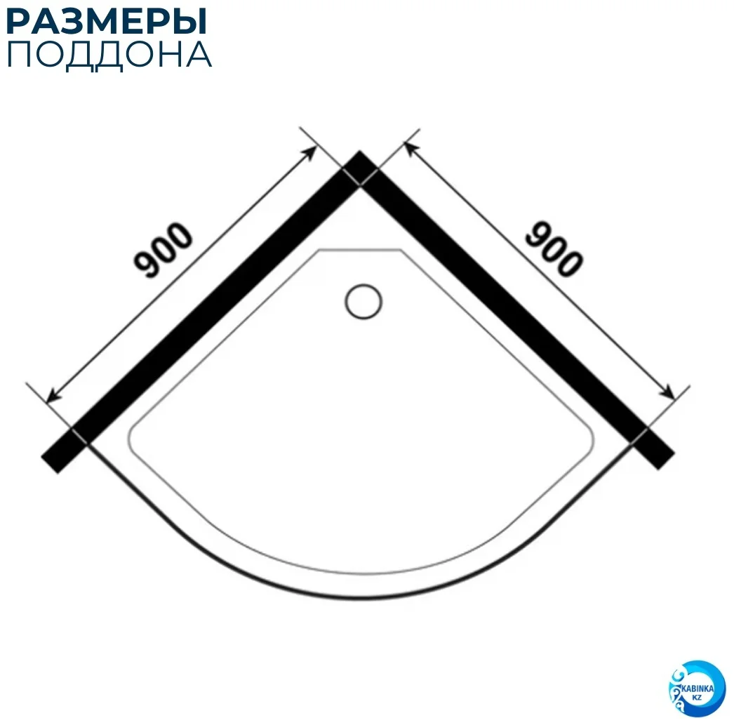 Кабина душевая Niagara NG-4503-14 80х80х215см серый