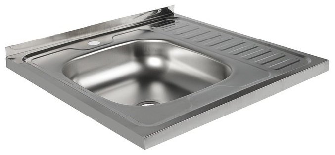 Кухонная мойка Владикс L-403 60х60х14 см, нержавеющая сталь, тон серый купить,20225