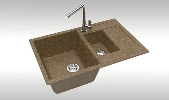 Кухонная мойка Marrbaxx 210/Q9 50х75х22 см, искусственный камень, тон терракота купить,59701