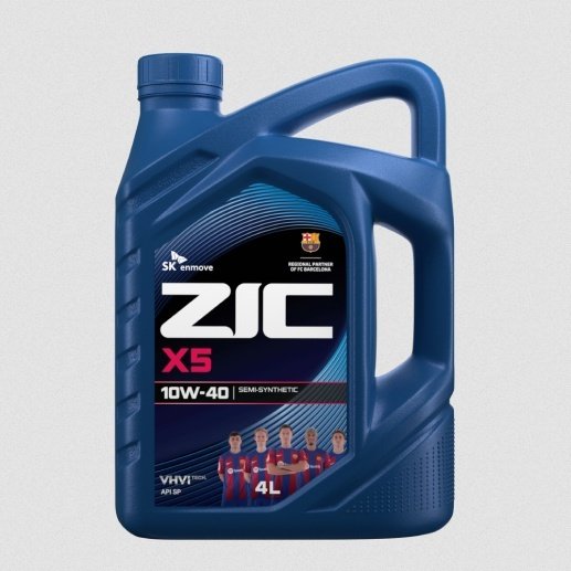 Моторное масло Полусинтетическое ZIC X5 10W-40 4 л купить,NaN