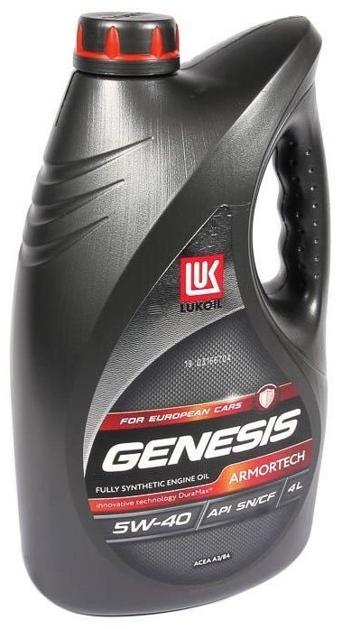 Моторное масло Синтетическое ЛУКОЙЛ GENESIS ARMORTECH 5W-40 4 л купить,22000