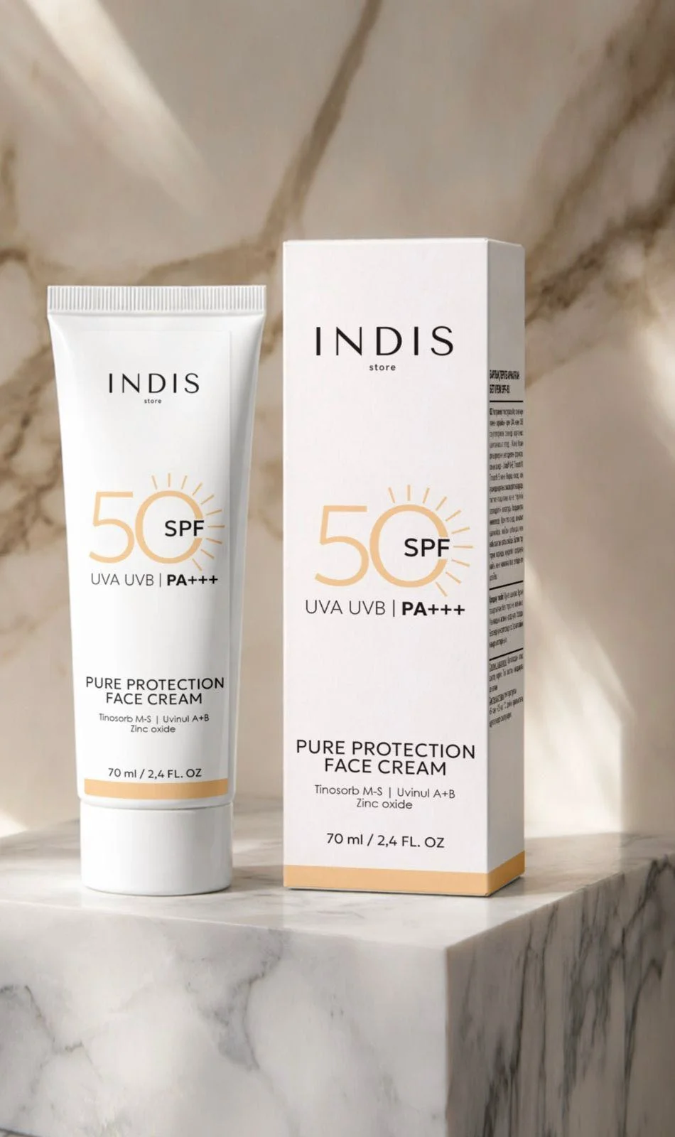 Крем солнцезащитный Indis Store SPF-50 для лица 70мл купить,NaN