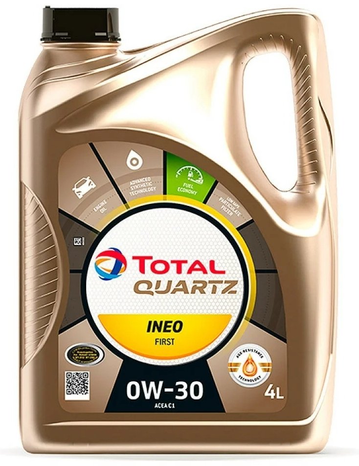Моторное масло Синтетическое Total Quartz Ineo First 0W-30 4 л купить,24562