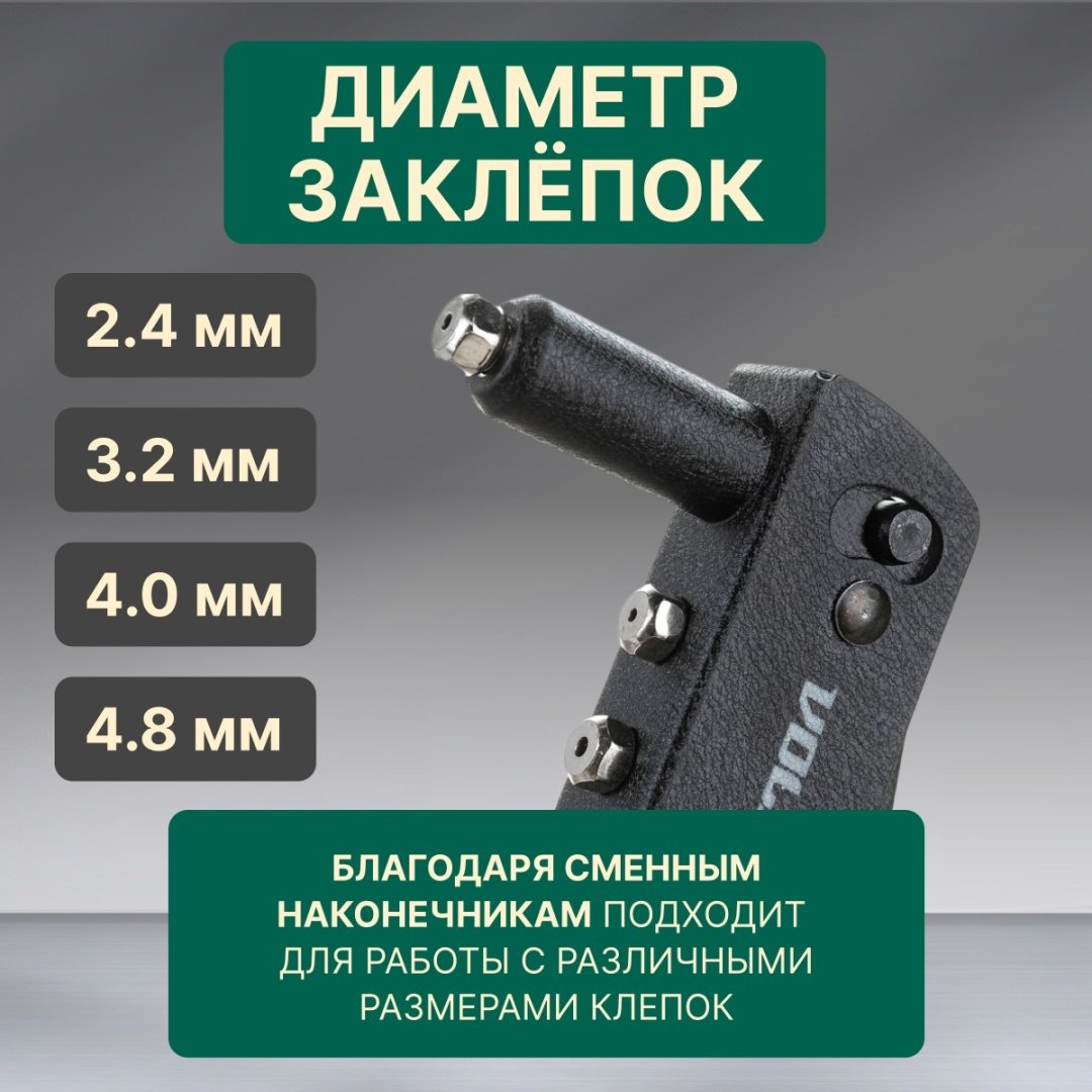 Ручной заклепочник Волат 34020-10
