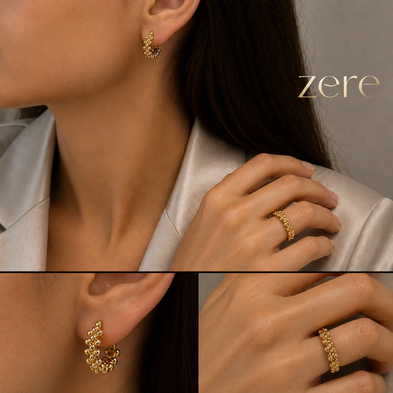 Комплект Zere ZR300401 золото 5.7гр 18р купить,490050