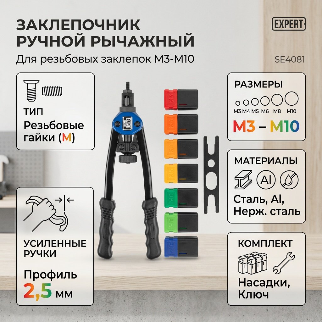 Ручной заклепочник Startul SE4081 купить,21680