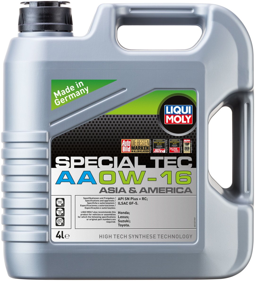 Моторное масло Синтетическое LIQUI MOLY SPECIAL TEC AA 0W-16 4 л купить,39300