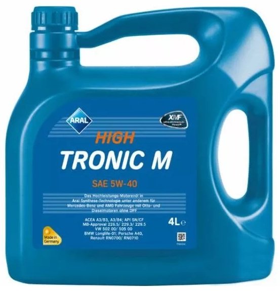 Моторное масло Синтетическое ARAL High-Tronic-M 5W-40 4 л купить,NaN