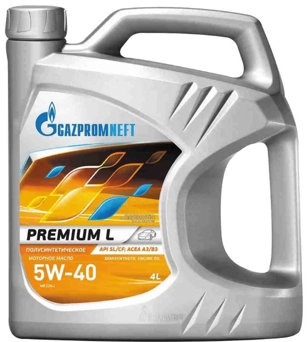 Моторное масло Полусинтетическое Gazpromneft Premium L 5W-40 4 л купить,15500