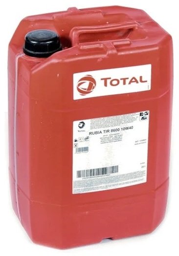 Моторное масло Синтетическое Total Rubia Tir 8600 10W-40 20 л купить,NaN