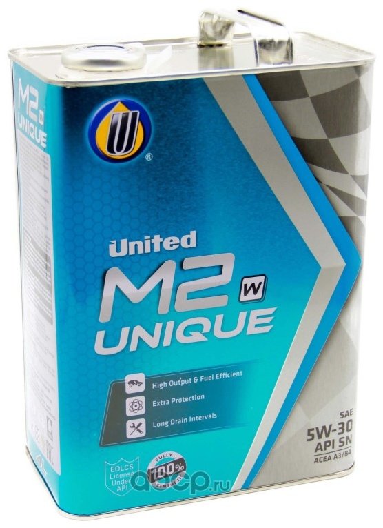 Моторное масло Синтетическое United Oil M2 UNIQUE 5W-30 4 л