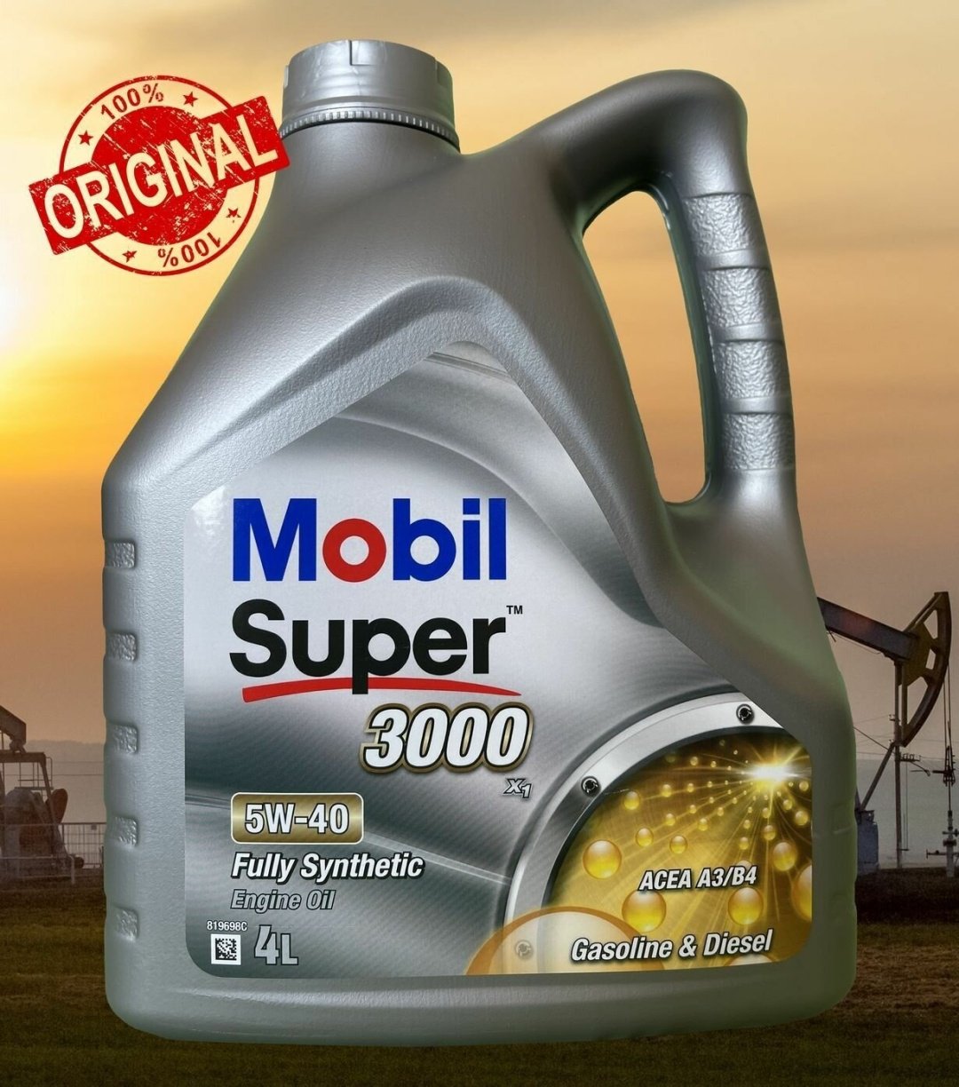 Моторное масло Синтетическое MOBIL Super 3000 X1 5W-40 4 л купить,35300