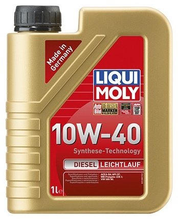 Моторное масло Полусинтетическое LIQUI MOLY DIESEL LEICHTLAUF 10W-40 1 л купить,NaN