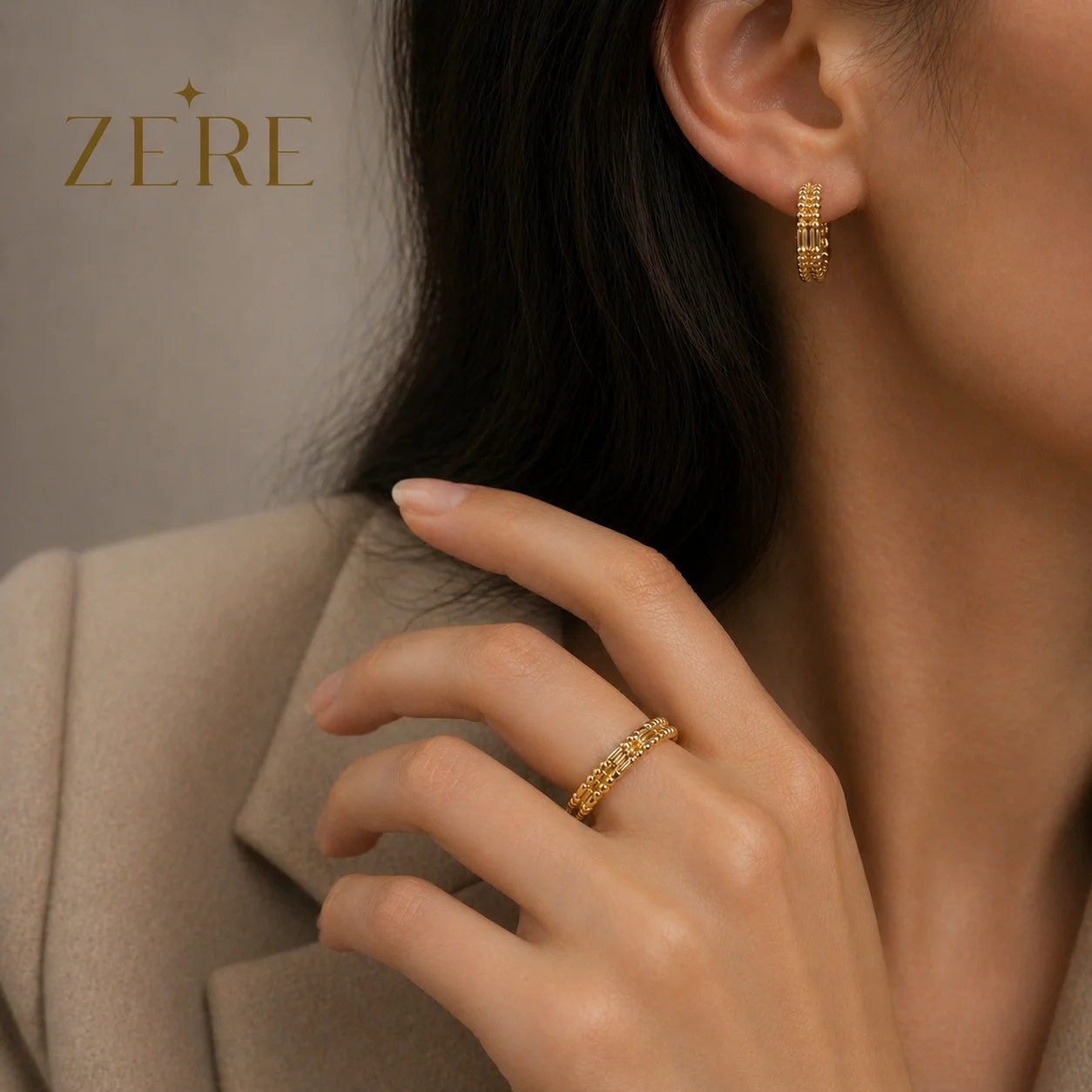 Комплект Zere ZR300413 золото 5.94гр 17.5р купить,496200