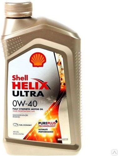 Моторное масло Синтетическое SHELL HELIX ULTRA 0W-40 1 л