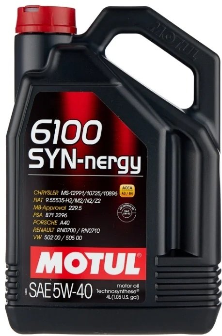 Моторное масло Полусинтетическое Motul 6100 SYN-nergy 5W-40 4 л купить,42000