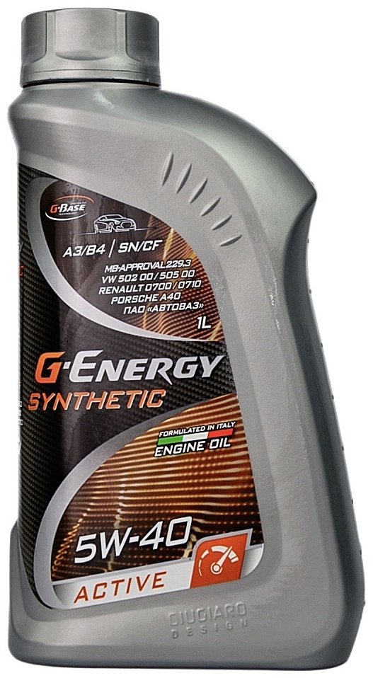 Моторное масло Синтетическое G-Energy Synthetic Active 5W-40 1 л