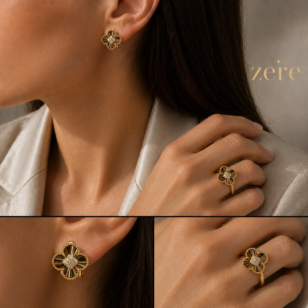 Комплект Zere ZR300406 золото 7.05гр 18.5р - ForteMarket Комплект Zere ZR300406 золото 7.05гр 18.5р купить,590550