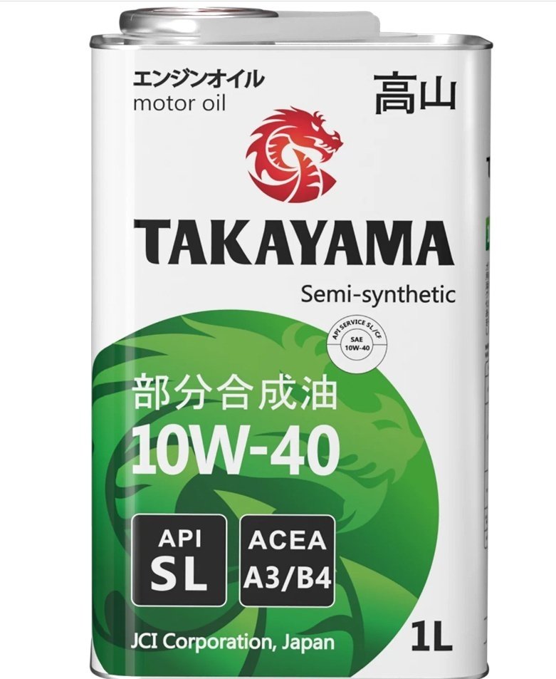 Моторное масло Полусинтетическое Takayama A3/B4 10W-40 1 л купить,15300