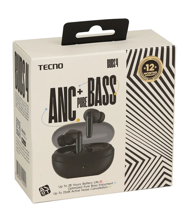 Наушники Tecno Buds 4 Black