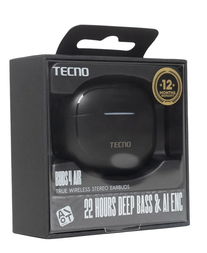 Наушники Tecno Buds 4 Air Black