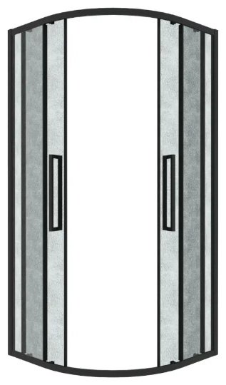 Душевое ограждение Grossman двухстенное 301.K33.02.8080.21.02 Cosmo, 800х1950 мм