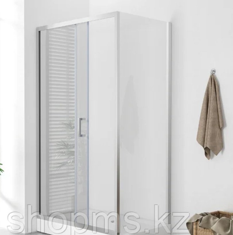 Душевое ограждение KABINKA.KZ двухстенное E1027W, 1200х1950 мм