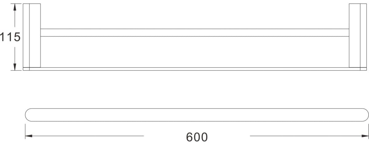 Rose держатель RG1727H 1 шт, металл купить,NaN