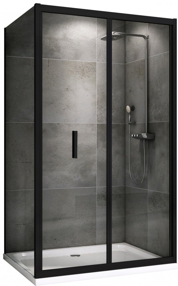 Душевое ограждение Abber двухстенное AG07120B-S90B, 1200х900х1950 мм купить,NaN