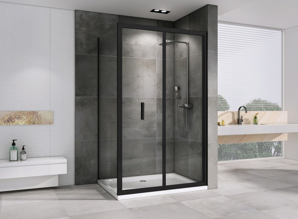 Душевое ограждение Abber двухстенное AG07120B-S90B, 1200х900х1950 мм купить,NaN