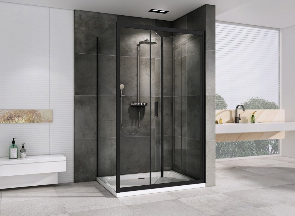 Душевое ограждение Abber двухстенное AG07120B-S90B, 1200х900х1950 мм купить,NaN