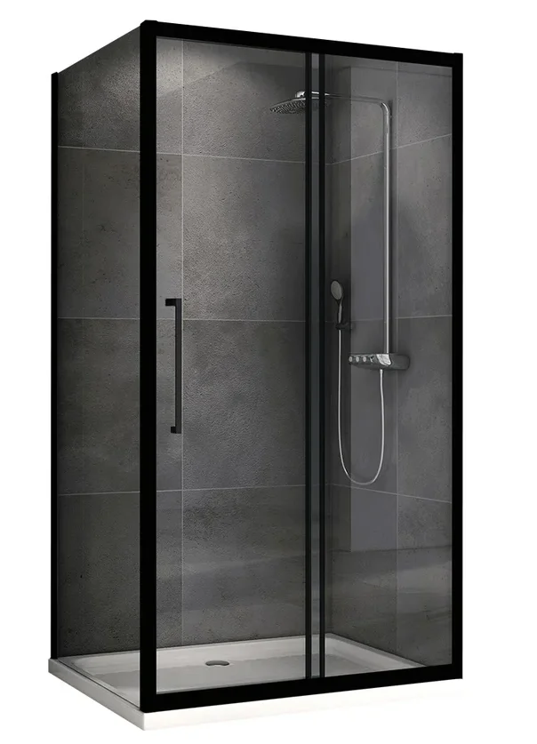 Душевой уголок Abber Schwarzer Diamant AG30140BH-S75B-S75B 140х75х195см купить,637400