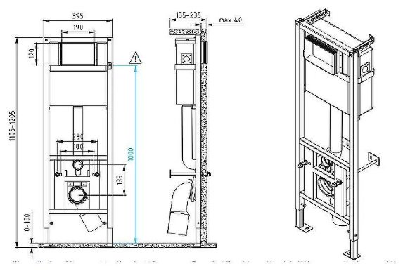 Cersanit рамная инсталляция 64443 купить,313002