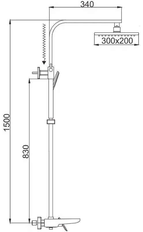 Rose душевой набор (гарнитур) R1636F купить,NaN