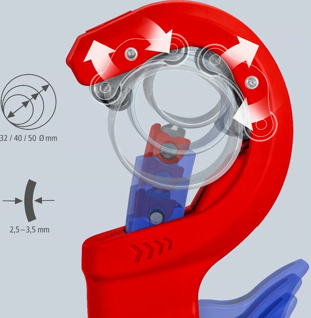 Knipex труборез роликовый 90 23 02 BK ручной