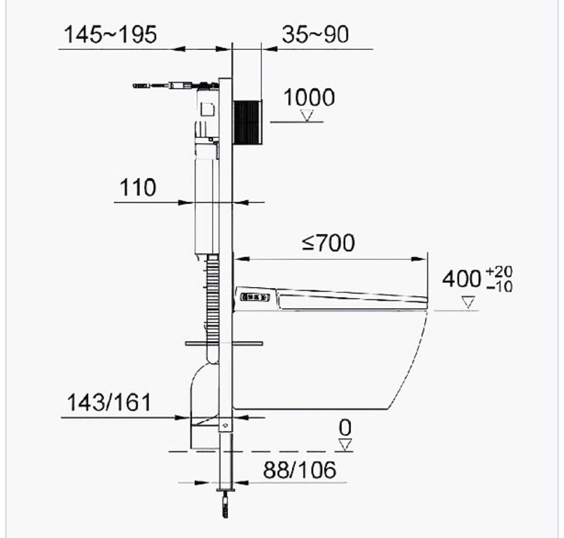 Comforty рамная инсталляция CF3BT7912WH