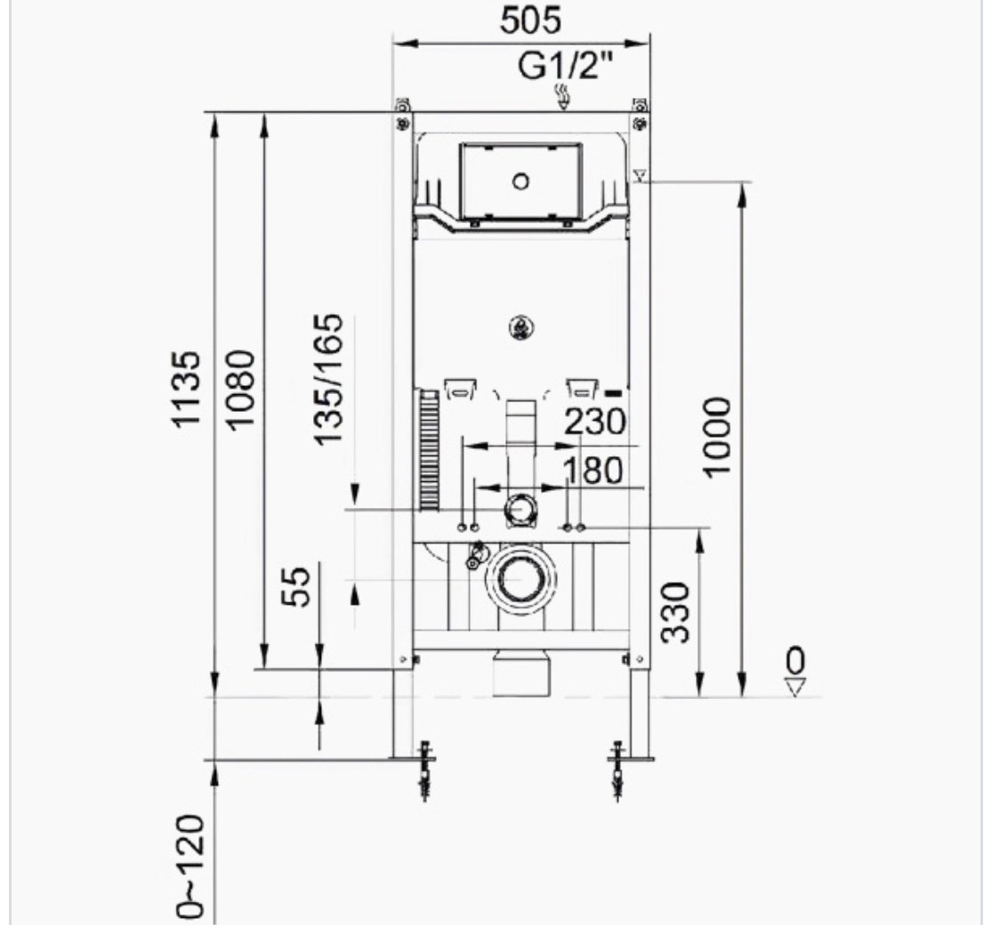 Comforty рамная инсталляция CF3BT7912WH