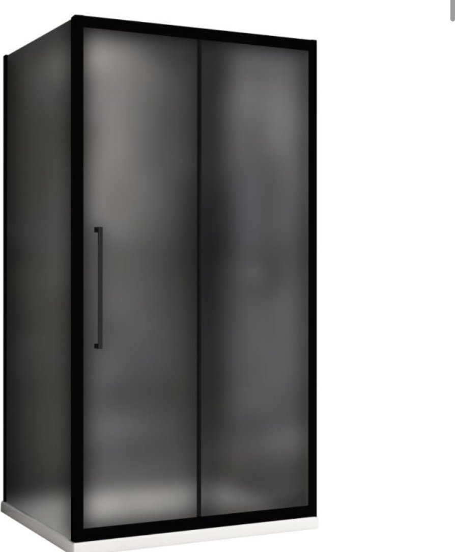 Душевое ограждение Abber двухстенное AG30170BMH-S100BM, 1000х1950 мм купить,NaN
