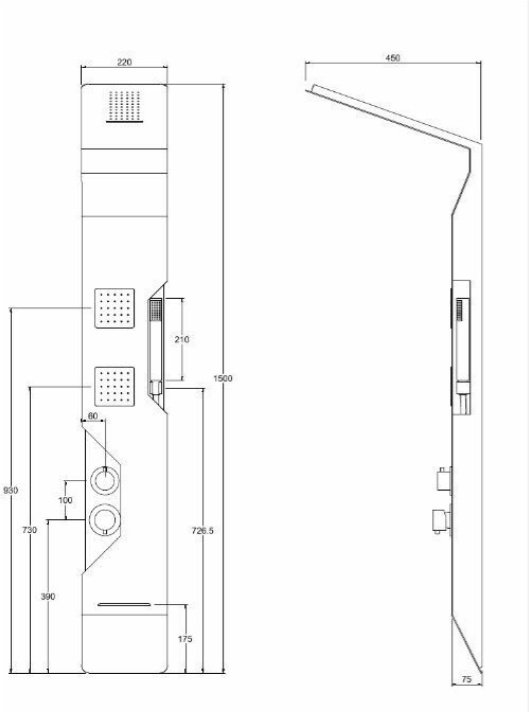 Taliente душевой набор (гарнитур) TA-G-A05B/Bb+s